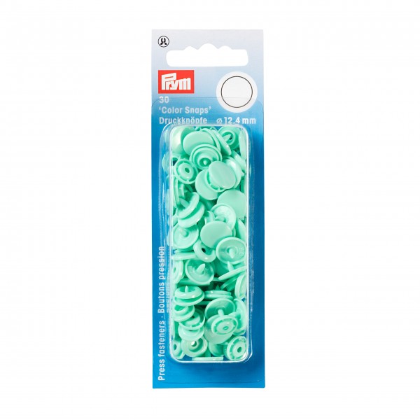 Prym 393119 NF Druckkn Color Snaps rund 12,4 mm mint