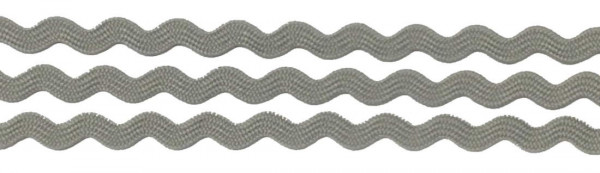 Zackenlitze 8 mm grau