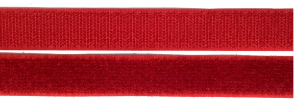 Klettband Haken- und Flauschband 20 mm rot zum Nähen