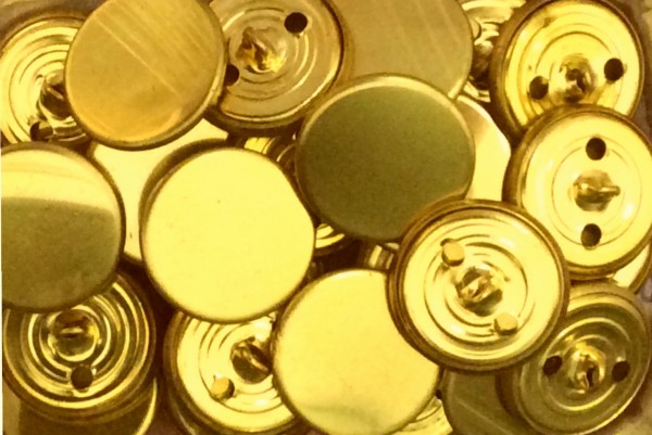 Knopf 23 mm gold