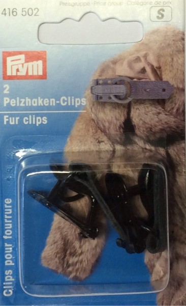 Prym 416502 Pelzhaken-Clips schwarz