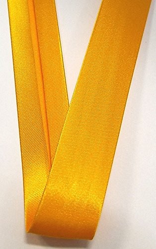 Satinschrägband mais gelb 18 mm