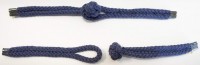 Knebelverschluß jeans aus Baumwollkordel 155 mm Knebelverschluß jeans aus Baumwollkordel 155 mm