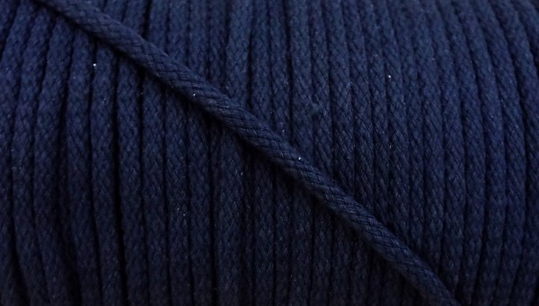 Baumwollkordel 5 mm dunkelblau / marine