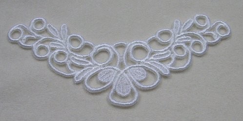 Spitzen Applikation creme 15,5 cm breit