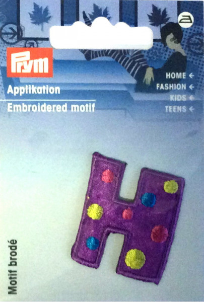 Prym 924239 Applikation Buchstabe H 30 x 35 mm aufbügelbar