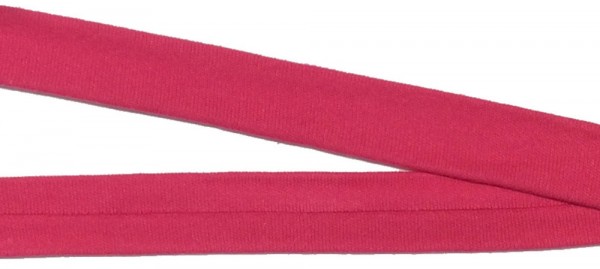 Jersey Einfassband Sweat elastisch pink 20 mm vorgefalzt