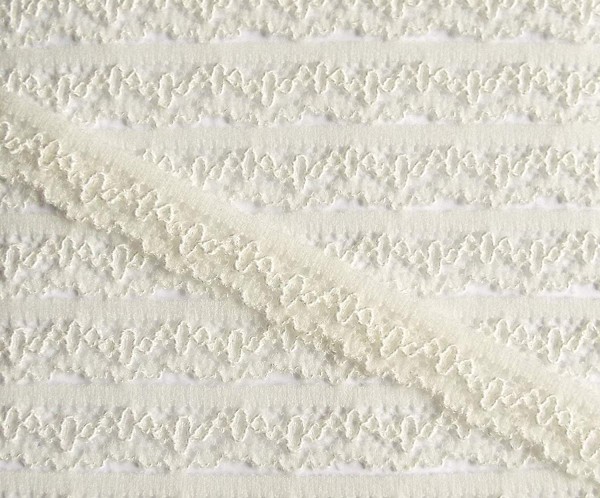 Wäschespitze elastisch 11 mm Creme