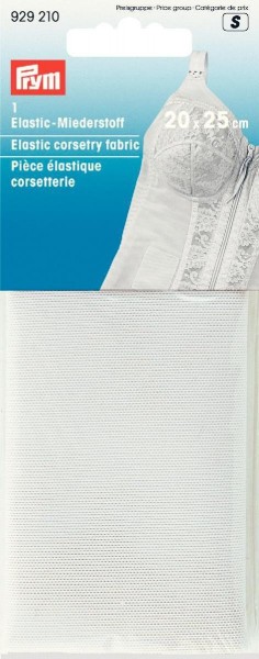Elastic-Miederstoff 20 x 25 cm weiß