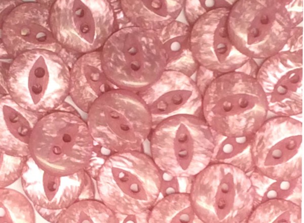 Blusenknopf Perlmutt Optik 11 mm rosa