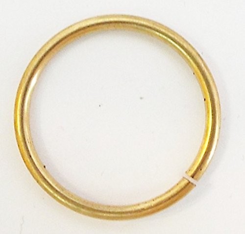 Hohlring aus Metall, gold 22 mm 2 Stück
