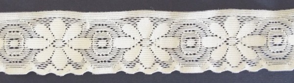 Dessousspitze elastisch 30 mm wollweiß