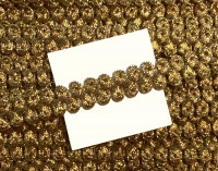 Posamentenborte 12 mm altgold Posamentenborte 12 mm altgold