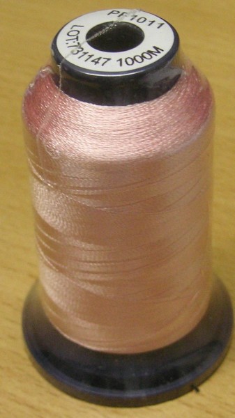 Maschinenstickgarn 1000 m zart rosa col. 1011 100 % Polyester 40er