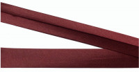 Satinschrägband 20 mm dunkelrot Fa.7098 vorgefalzt Satinschrägband 20 mm dunkelrot Fa.7098 vorgefalzt