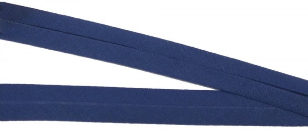 Bw-Schrägband 20 mm blau vorgefalzt