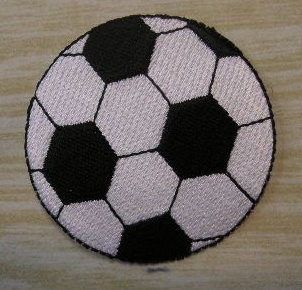 Applikation Fußball 55 x 55 mm