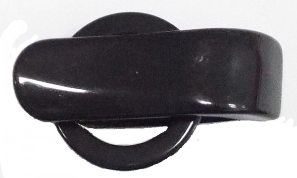Bekleidungsverschluß Clip schwarz 25 x 40 mm
