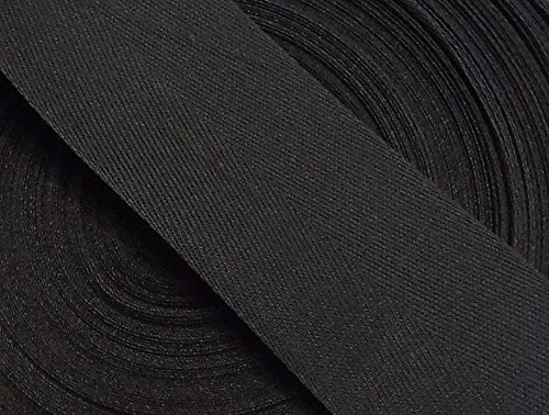 Baumwollband 50 mm schwarz