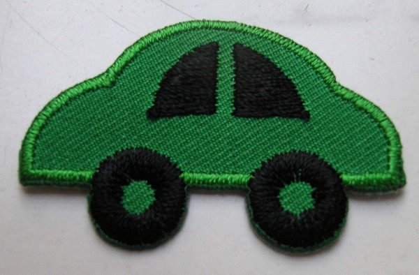 Applikation grünes Auto 40 x 30 mm