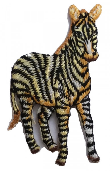 Applikation Zebra 40 x 65 mm aufbügelbar