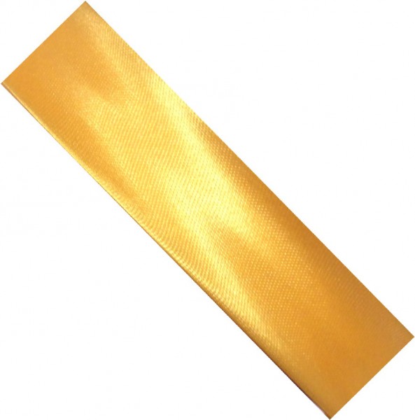 Satinschrägband 20 mm gelb Fa.7049 vorgefalzt