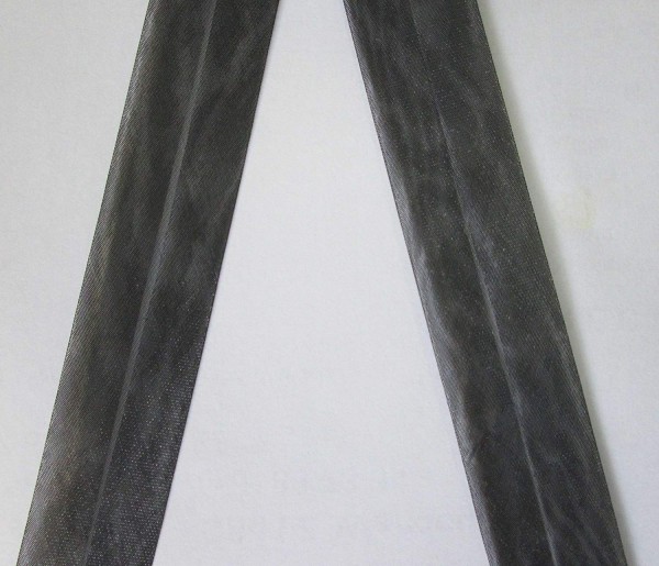 Organza Schrägband schwarz 20 mm