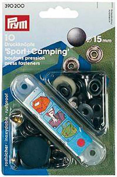 NF-Druckknopf Sport & Camping MS 15 mm brüniert