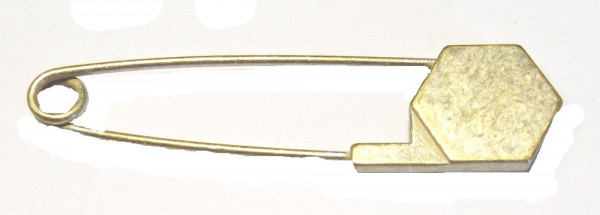 Kilt-Nadel silber antik 75 x 20mm