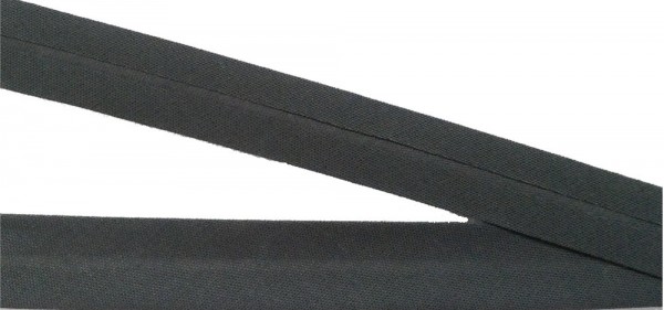 Bw-Schrägband 20 mm dunkelgrau vorgefalzt