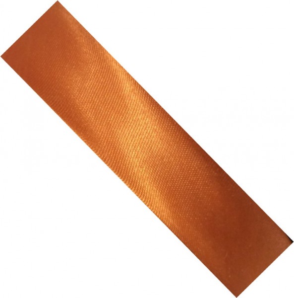Satinschrägband 20 mm orange Fa.7056 vorgefalzt