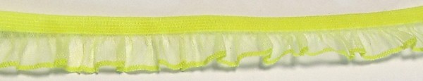 Wäschespitze elastisch 12 mm neon gelb