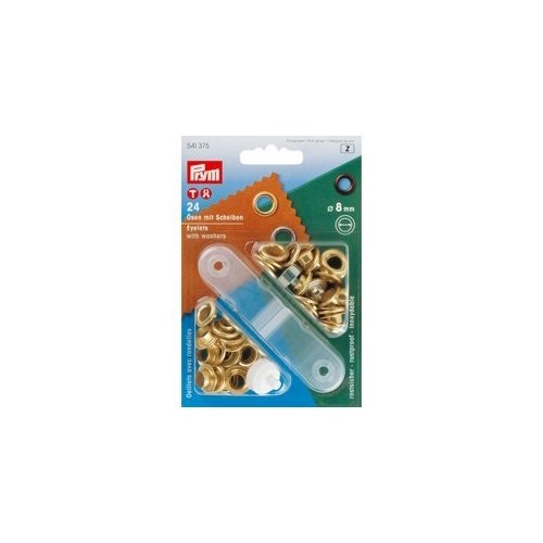 Ösen und Scheiben MS 8,0 mm goldfarbig