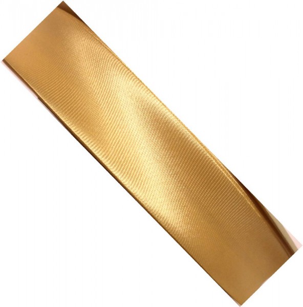 Satinschrägband 20 mm gold vorgefalzt col.304