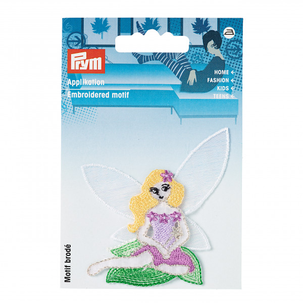 Prym 925335 Applikation Prinzessin im Gras 70 x 70 mm aufbügelbar