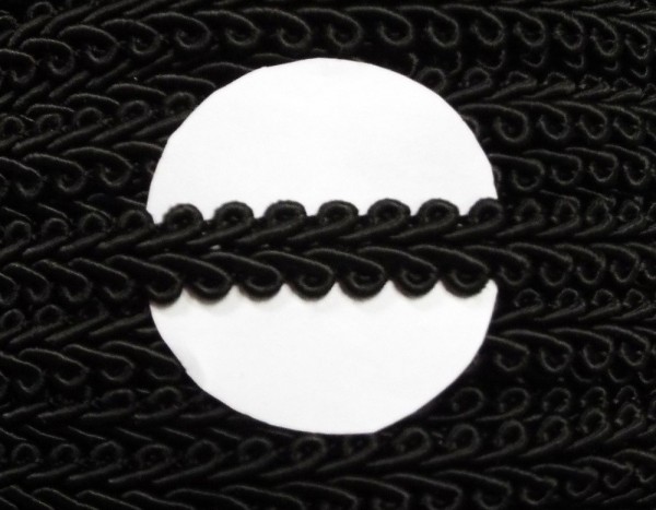 Posamentenborte 10 mm schwarz