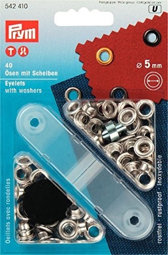 Ösen und Scheiben MS 5,0 mm silberfarbig