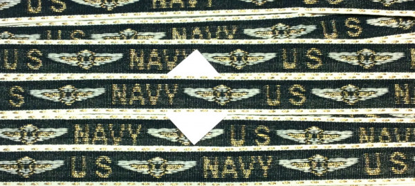 Bsnd schwarz/weiß 15 mm US NAVY