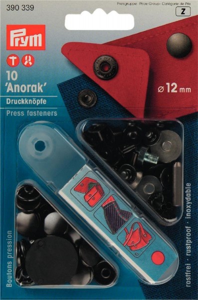 NF-Druckknopf Anorak MS 12 mm brüniert