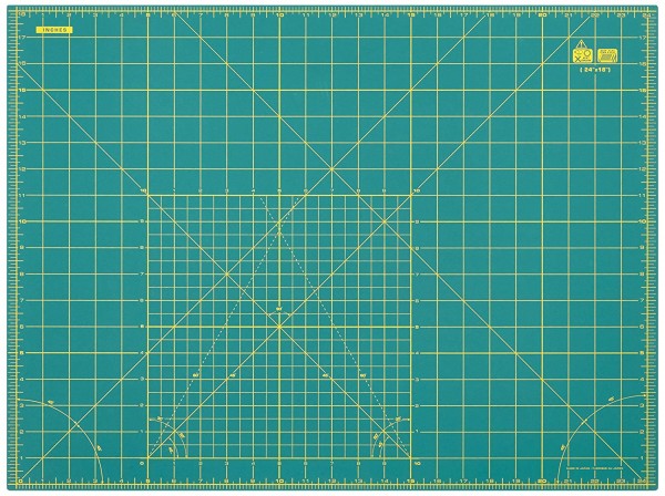 Schneideunterlage cm/inch-Einteilung 60 x 45 cm