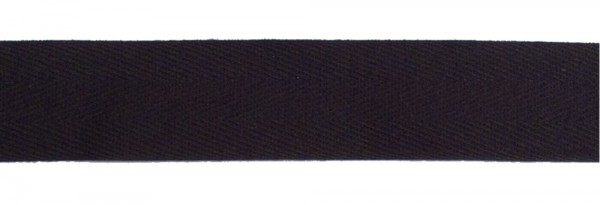 Baumwollband 11 mm schwarz 100% Baumwolle