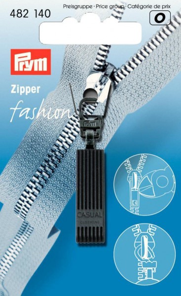 Prym 482140 Fashion-Zipper Casual schwarz