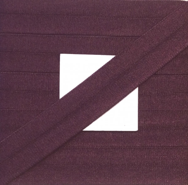 5 m Einfaßband elastisch 14 mm aubergine