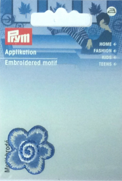 Prym 925544 kleine Blüte jeansblau aufbügelbar