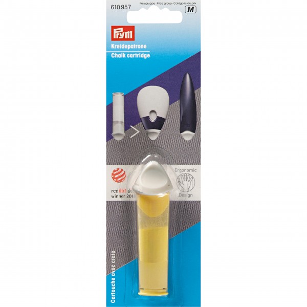 Prym 610957 Kreidepatrone gelb Ergonomics