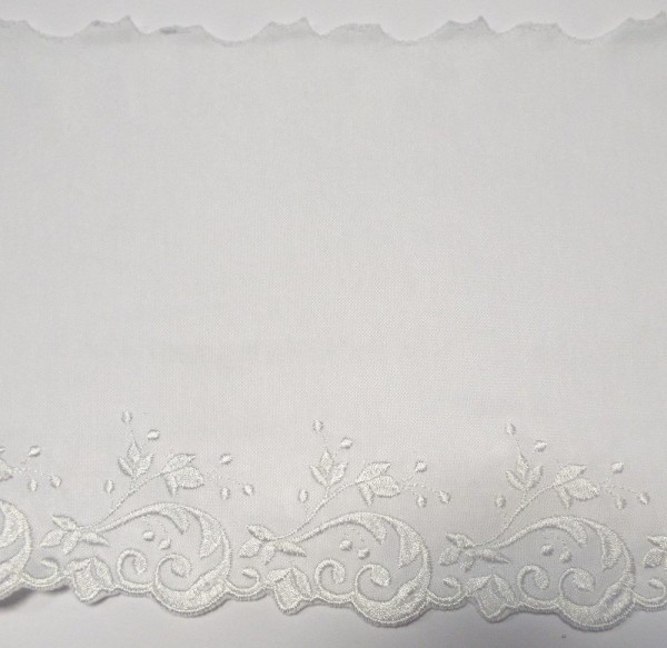 Jersey Spitze, elastisch 160 mm weiß