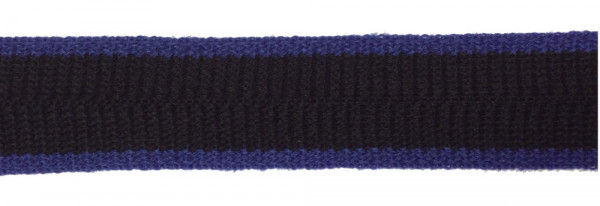 4,50 m Wolltresse Einfaßband schwarz/blau 35 mm
