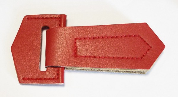 Bekleidungsverschluss mit Klettband 100 cm x 50 mm (rot)