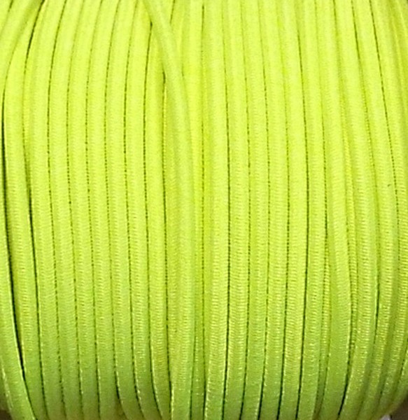 elastische Kordel 2,5 mm neon gelb