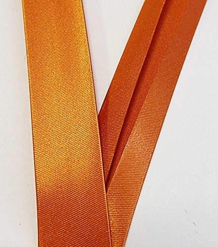 Satinschrägband orange 18 mm